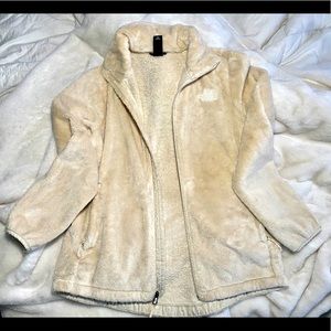 The North Face Osito Jacket in “vintage white.”